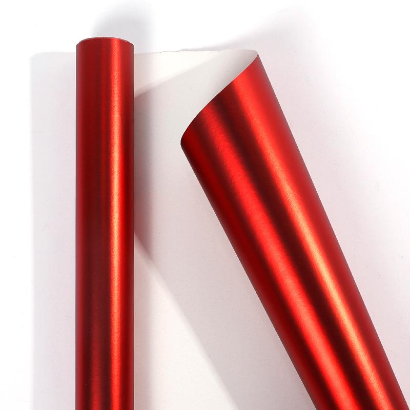 43 X 3 Wrapping Paper Roll Metallic Pure Color Colorful Craft Paper for Christmas Valentines Birthday Holiday Gifts Decor