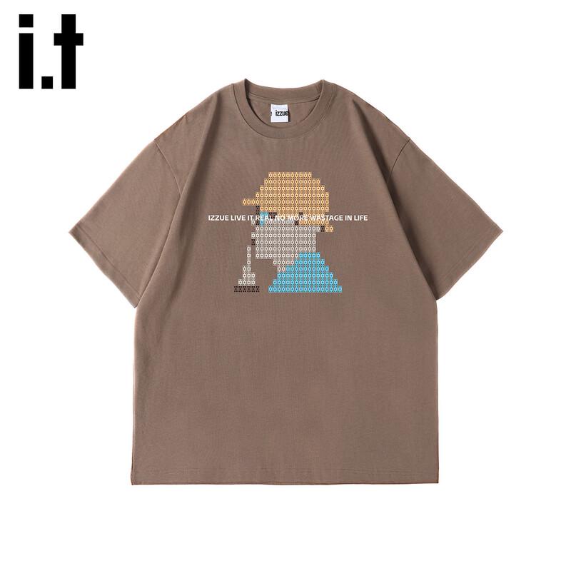 Izzue:it Men's Loose Fit Printed Round Neck T-Shirt