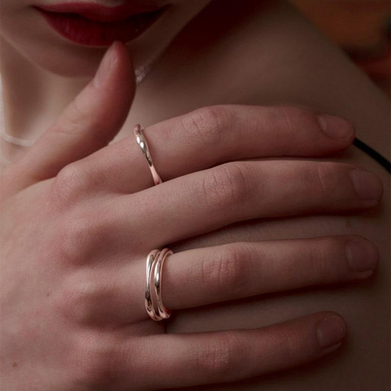 TOU SS010 Asymmetric Wave Ring