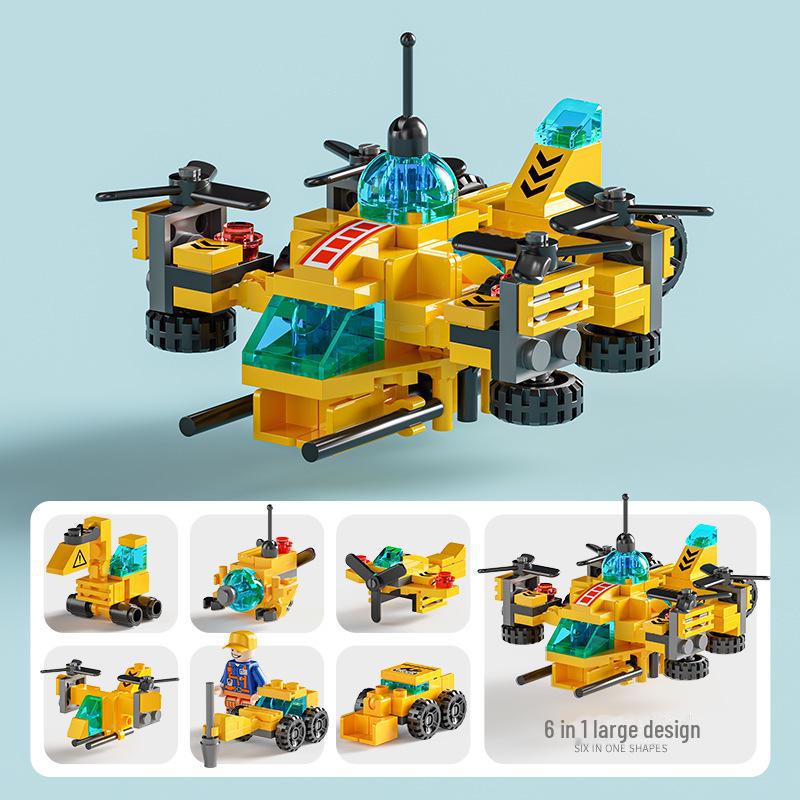 Lego-kompatibles Militär-, Polizei- und Feuerwehrfahrzeuge-Bausteinset