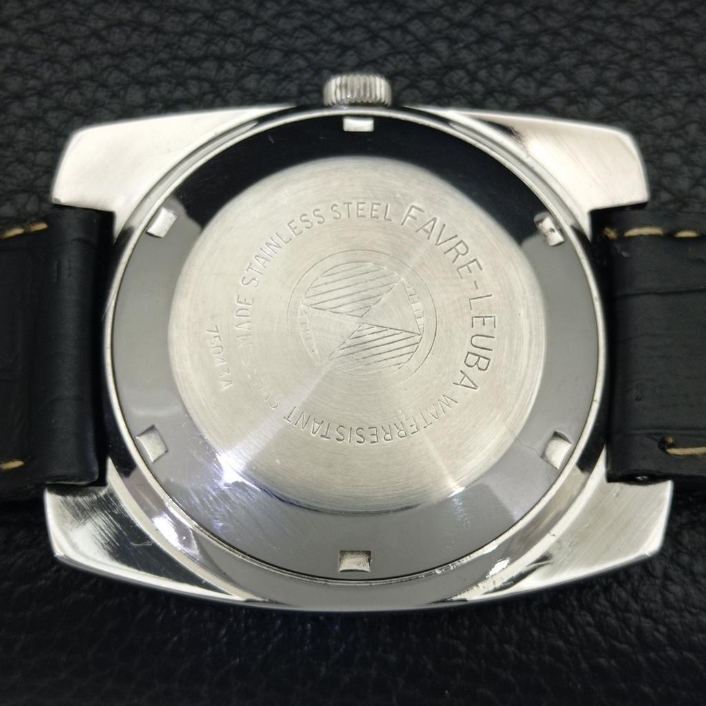 GEBRAUCHTE HERREN FAVRE LEUBA GENEVE DUOMATIC SCHWEIZER HIMMELBLAUES ZIFFERBLATT UHR a432159-2 R110-a432159