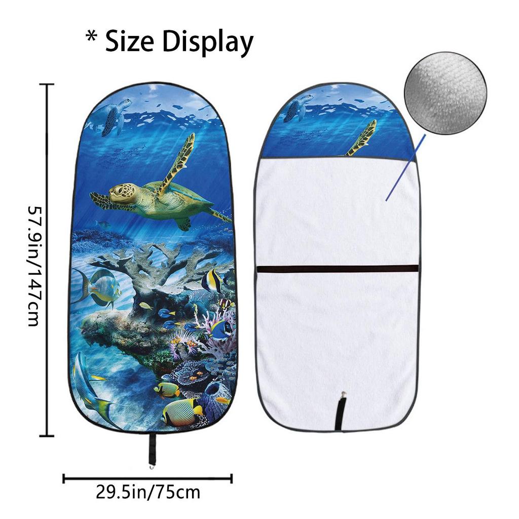 Front Car Seat Towel Cover: All-Season Gym & Workout Protector, Universal Fit.