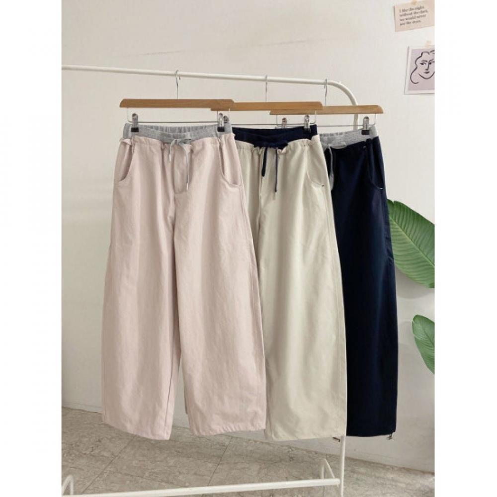 Honey J Popuni Waist Color String Jogger Pants 3Color