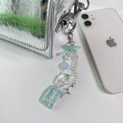 Dolphin Success Luck Keychain Bead Phone Holder