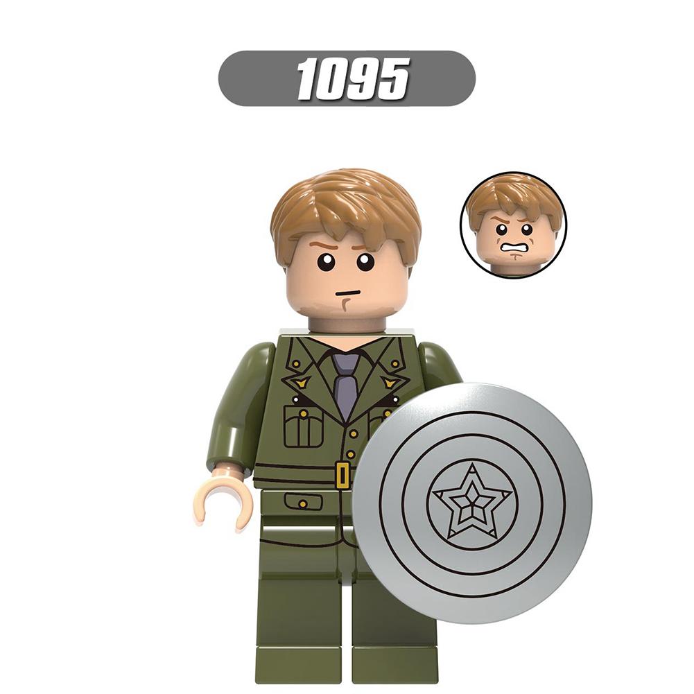 צעצועי אבני בניין סדרת קפטן אמריקה מיניפיגורות דגם סטיב רוג'רס צעצועי חינוך