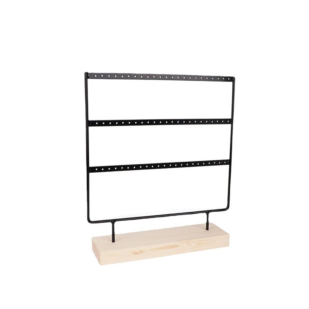 3-Tier Earring Display Holder Metal Ear Stud Rack Earring Organizer Jewelry Holder  Gift