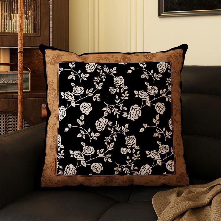 Декоративная подушка в винтажном стиле Подушка для спинки дивана в винтажном стиле Мягкая подушка для изголовья кровати Наволочка для акцентного декора гостиной спальни 35 x 35cm 860₽