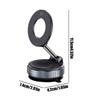 Vacuum Suction Magnetic Holder 360 Degree Adjustable Car Phone Holder Foldable Foldable Pocket Size Automotive Cellphone Stand
