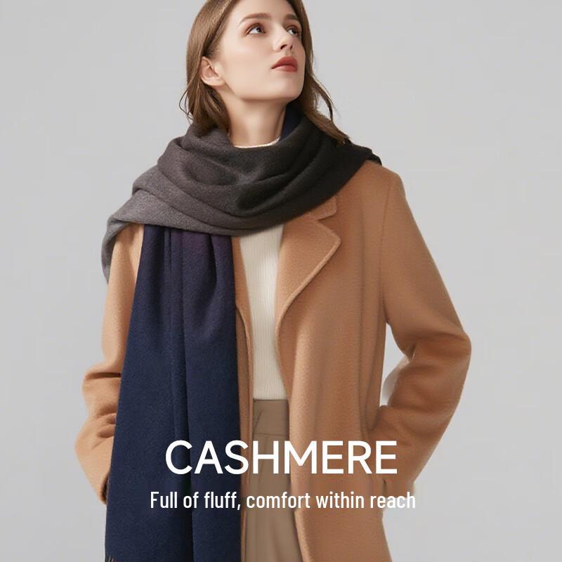 Hengyuanxiang Women's Gradient Cashmere Shawl Scarf