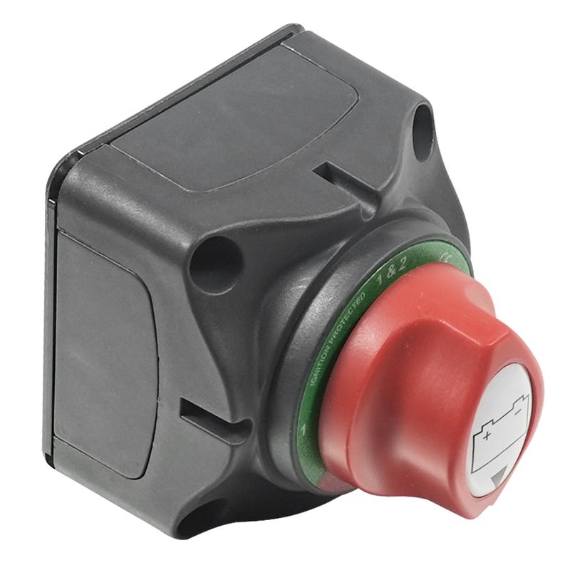 Auto 12V 24V 48V Battery Disconnect SwitchMarine Car Dual Battery Switch 2 Position Battery Selector Switch for Car Boat