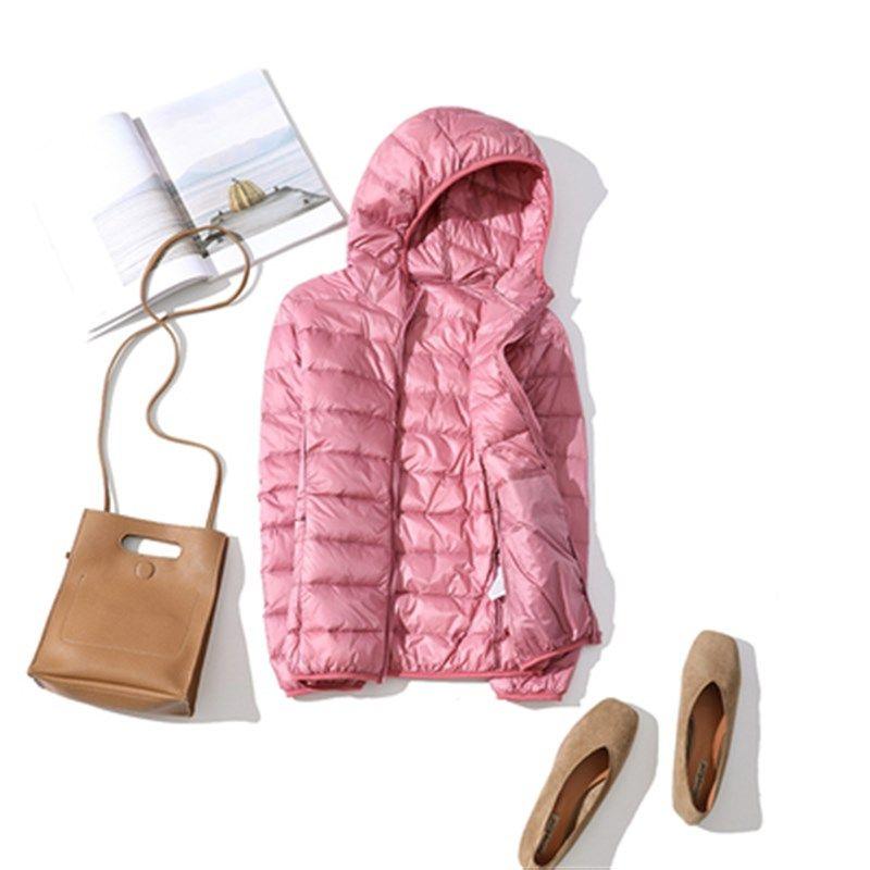90% Ultra-light Plus Size Thin Down Jacket Women 2020 Autumn