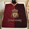 Custom Name Liverpool Flannel Blanket, High Quality Comfortable for All Seasons, Home Decor, Warmth and Comfort