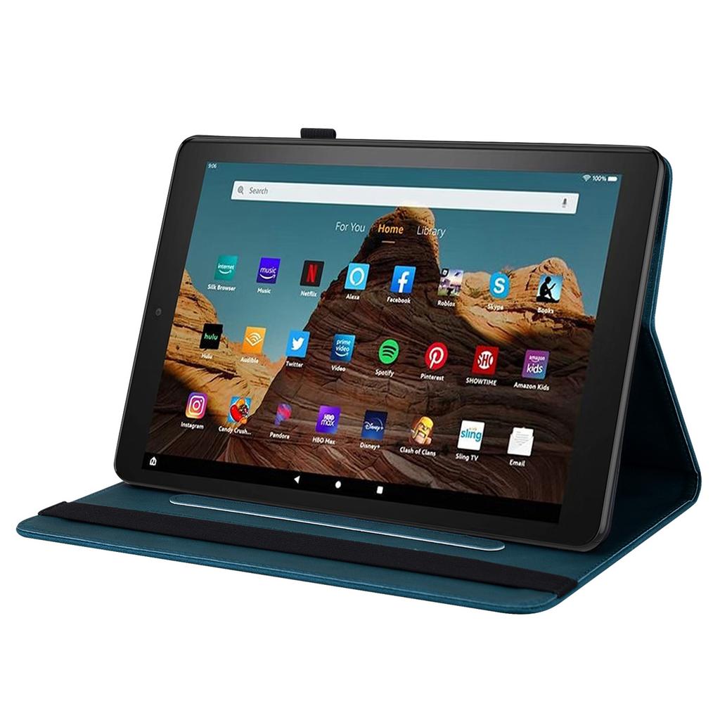 For Amazon Fire HD 10 (2023) Leather Case Card Holder Stand Tablet Cover