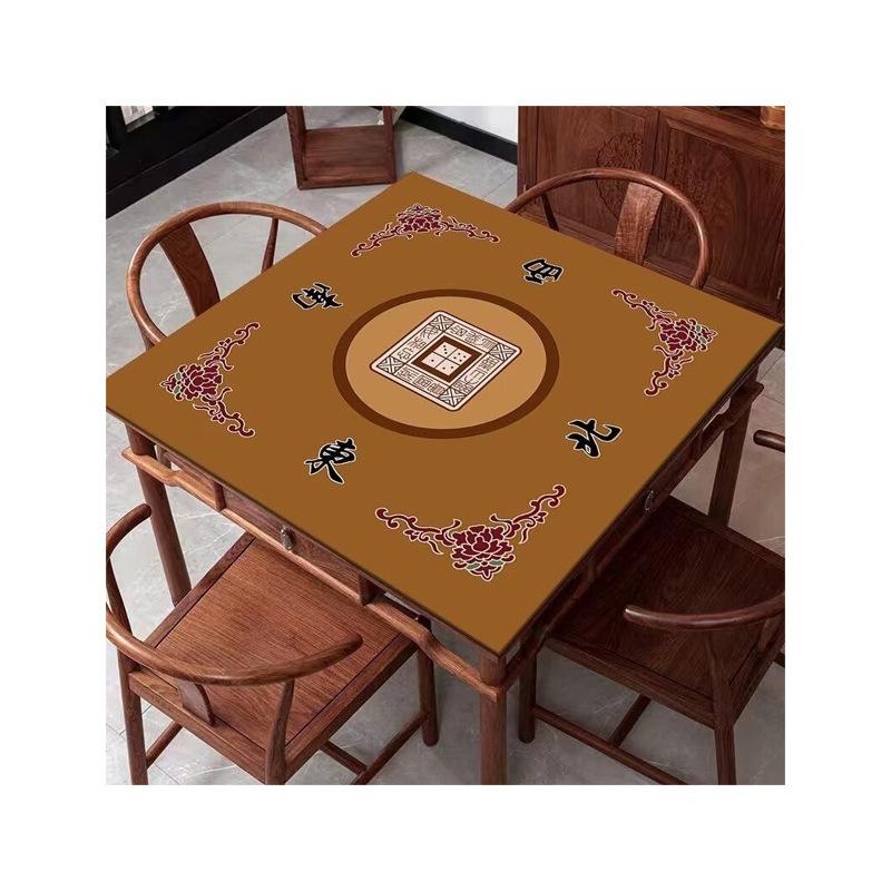 New Chinese Mahjong Table Mat, Household Silent Silent Mat, Dirt-Resistant And Easy To Take Care Of Countertop, Crystal Velvet Playing Card Table Mat