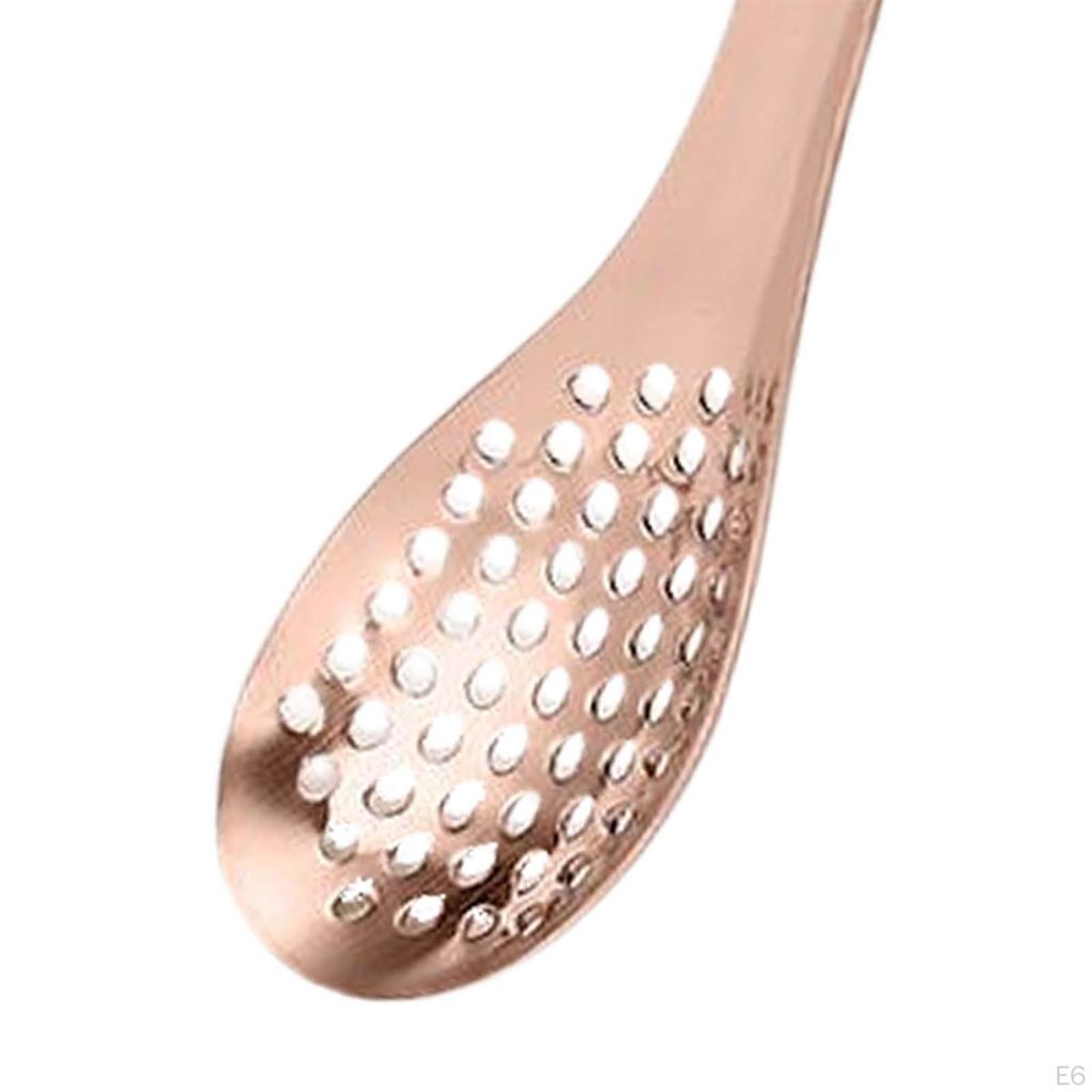 Elegant Stainless Steel Perforated Spoon for Gourmet Cooking