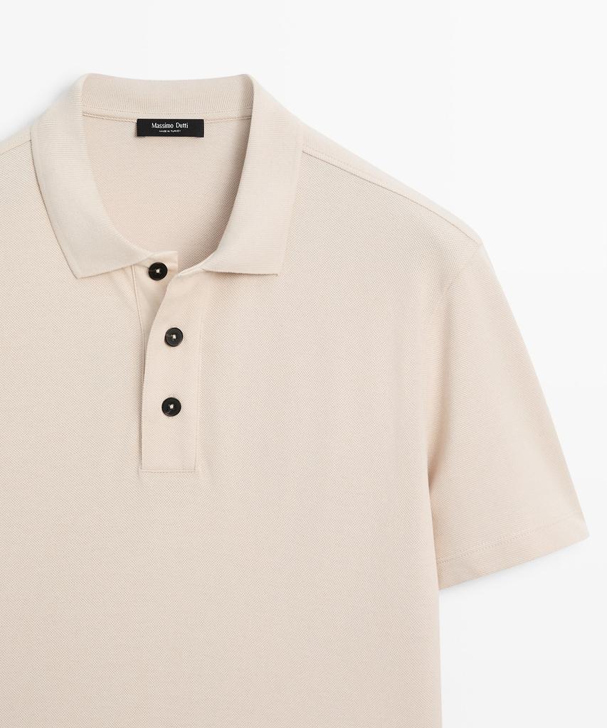 Masimodutti 100% Cotton Pique Polo Shirt