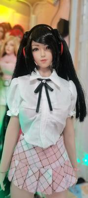 Scale Action Figure GS Style Compatible with TBLeague Body Sexy Beautiful High School Girl Sailor Suit Short Sleeve White Pink Skirt and Tie and Head