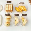 Bread Toast Storage Box Transparent Food Container Box With Lid Refrigerator Plastic Large Capacity Fresh Keeping Box