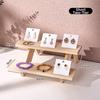 2/3/4 Layer Wooden Jewelry Display Stand Multi Functional Ornament Organizer  Display Props