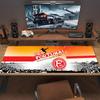 Tappetino per Mouse Colore Fortuna Düsseldorf Grande Cuscino per Tavolo da Gioco Antiscivolo Laptop Tablet Mousepad Grande Tappetino XXL Mini PC Tappetino da Gioco Con bordo bloccato