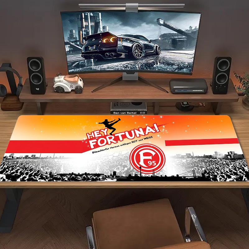 Tappetino per Mouse Colore Fortuna Düsseldorf Grande Cuscino per Tavolo da Gioco Antiscivolo Laptop Tablet Mousepad Grande Tappetino XXL Mini PC Tappetino da Gioco Con bordo bloccato