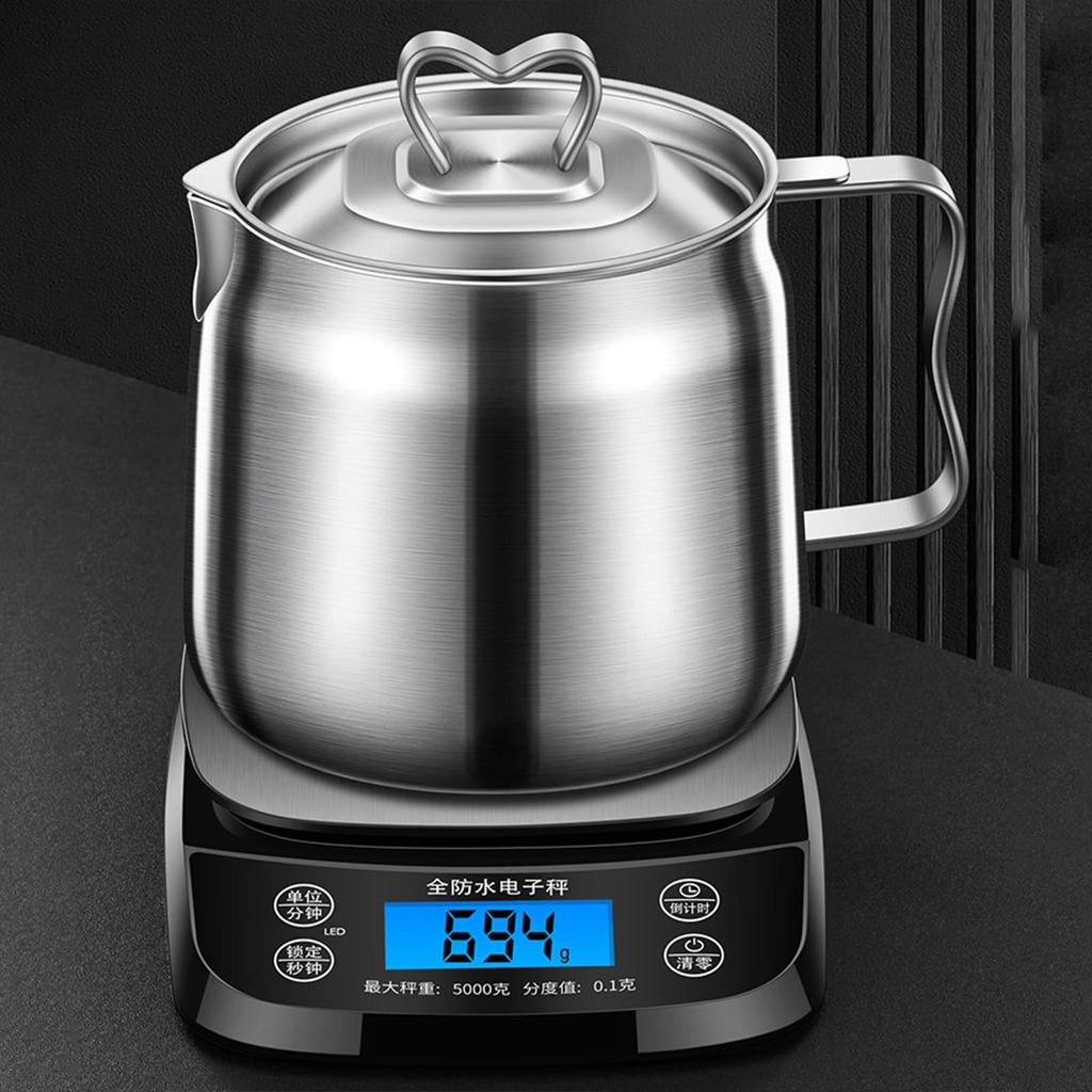 1.5L Stainless Steel Oil Strainer Pot Container-Jug Storage Can With Filter Cooking Oil Pot For Kitchen Household Tool