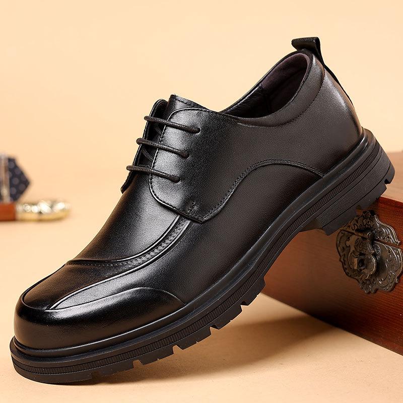 The First Layer Of Cowhide Formal Leather Shoes Men'S Business Leather Casual One-Pedal Men'S Shoes Commuting High-End Single Shoes Men