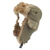 White Field Design Deep Forest Simple Cap with Ear Flaps for Outdoor Use Pilot/Flight (Khaki)