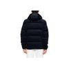 Polo Ralph Lauren FW24 Two-Way Zipper Quilted Drawstring Detachable Hooded Long Sleeve Down Jacket Men Jacket Navy-Blue 710938526-001