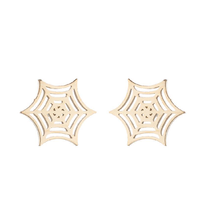Halloween Bat Stainless Steel Stud Earrings - Minimalist Animal Design for Women, Vintage Christmas Mini Earrings