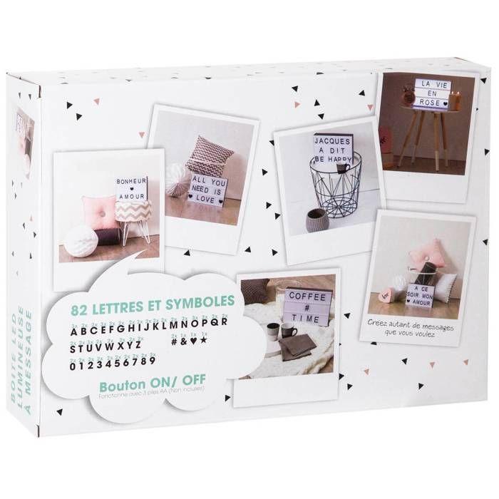 Boîte lumineuse à message Kira 30x22cm - Atmosphera createur d'interieur