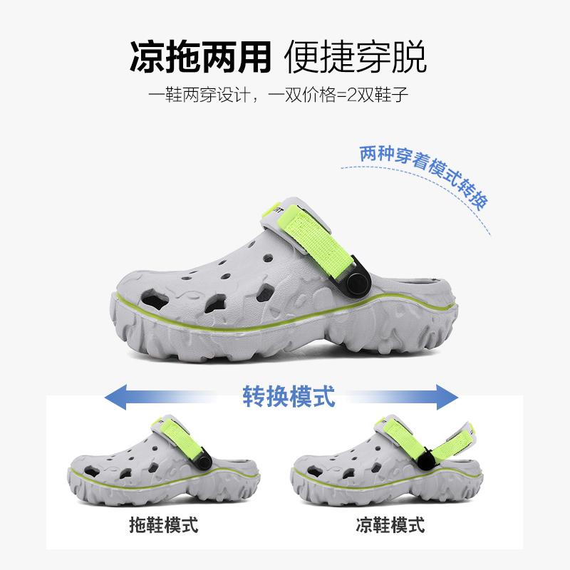 Men Clogs Slippers Summer New EVA Soft-soled Slides Sandals Indoor Outdoor Walking Beach Shoes Mens Shoes Big Size 46 47