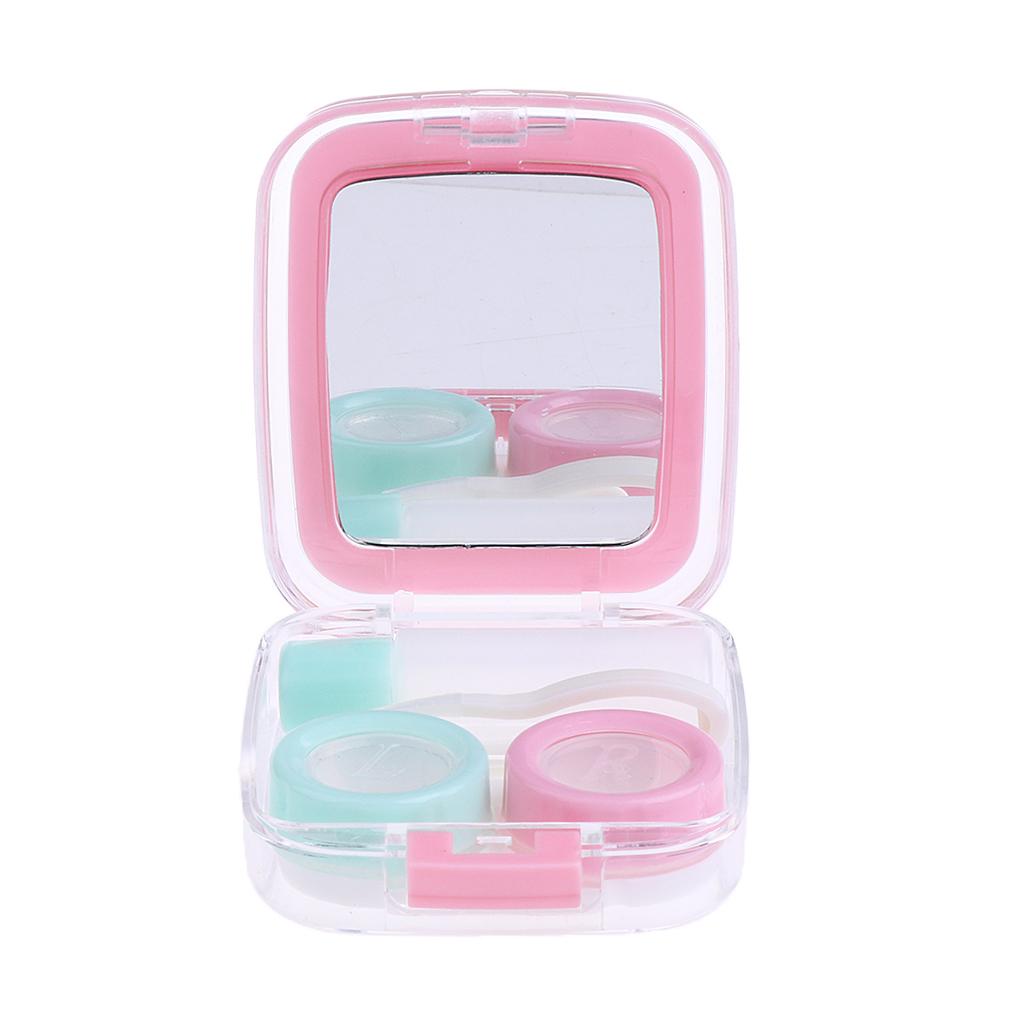

Mini Stylish Simple Lenses Travel Bag Container Kit Set with зелёный