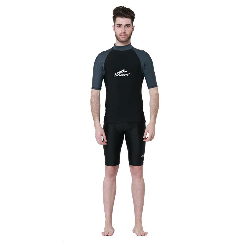 Sharkbat Men's Jellyfish-Proof Short Sleeve Two-Piece Wetsuit - Breathable Summer Dive Swimwear