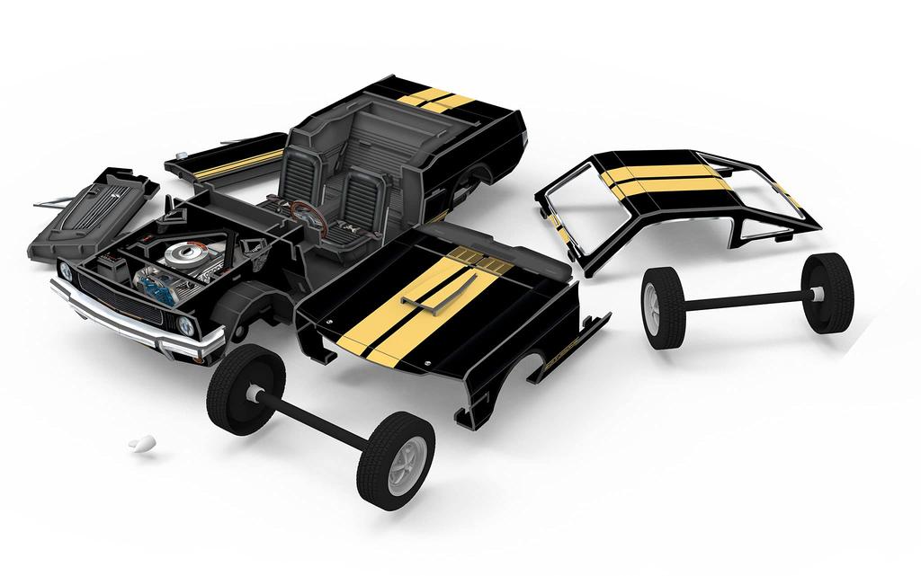 German Level 3D Puzzle Shelby Paper Craft 00220 '66 GT350-H