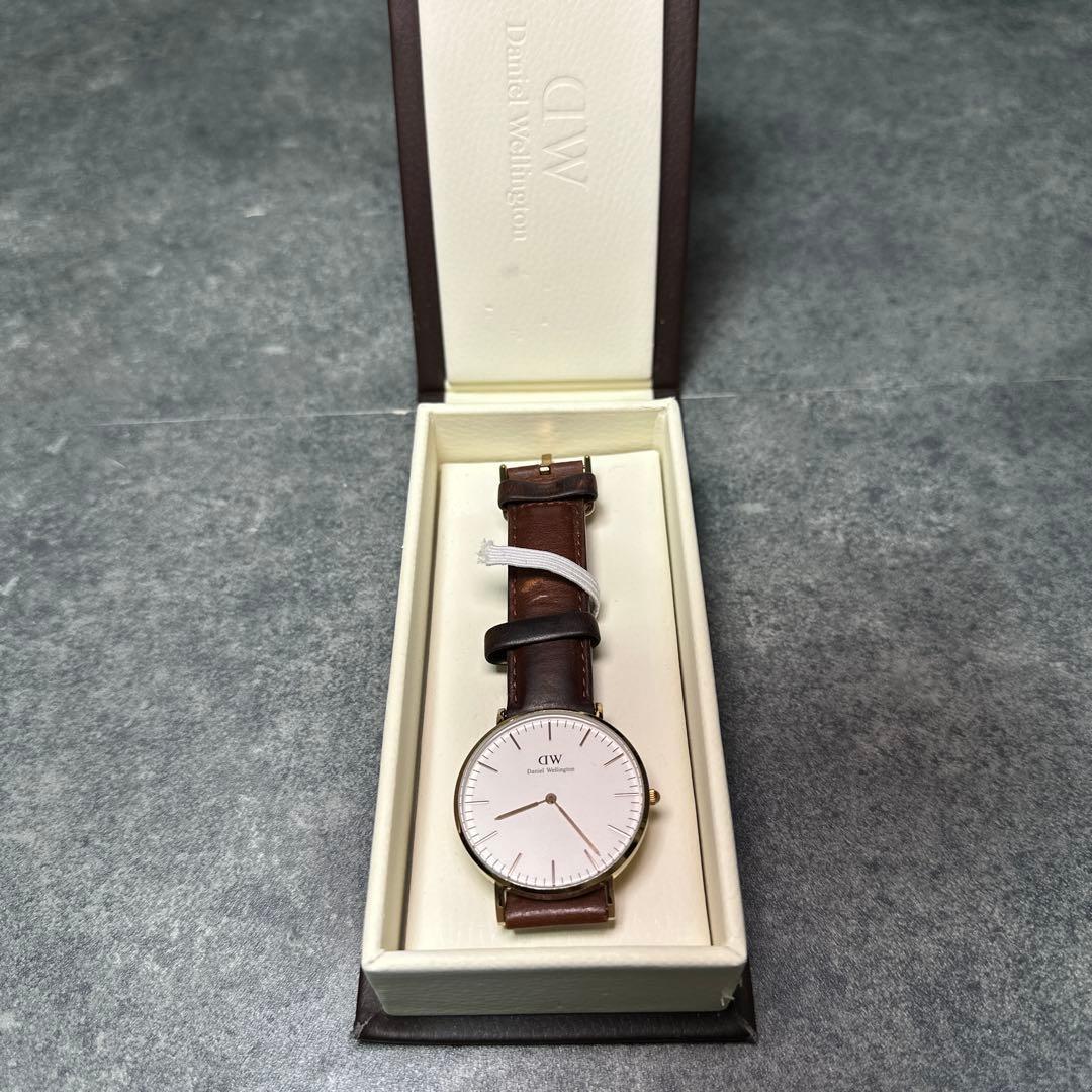 Used Daniel Wellington Watch Classic 36mm Brown Leather with Box