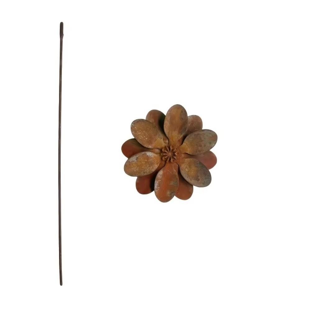 1/3 PCS Weather Resistant Floral Stake Metal Three-Dimensional Flower Ornament Garden Decoration