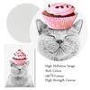 Cat Lover Funny Cats Cake Toast Croissant Poster Animal Hipster Painting Canvas Print Wall Art Home Decor For Coffee Bar Bedroom