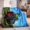 1Pc Tractor Field Blanket Soft And Comfortable Casual Warm Camping Travel Christmas Halloween Xmas Gift M92814