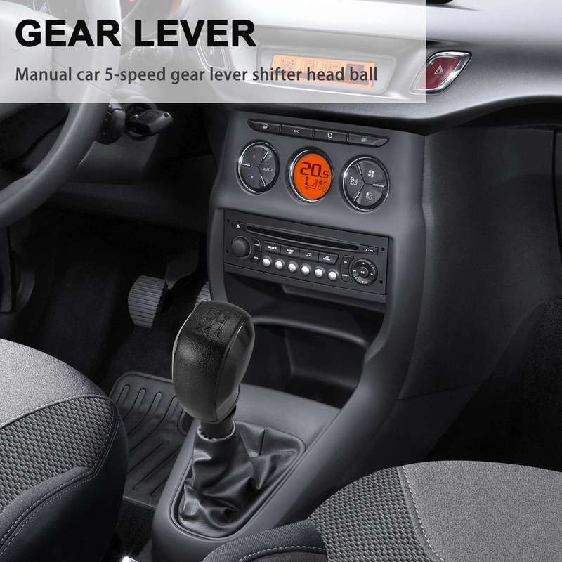 AA92-Manual Car 5 Speed Gear Stick Shift Lever Head Ball For 208/301/2008/308 Citroen C2/C3/C4/C-Elysee