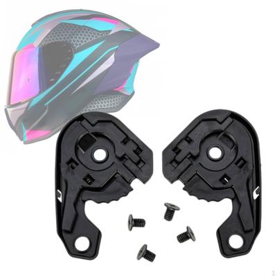 Base de visière de casque Pièce de moto Haute Robuste Légère Pratique avec Remplacement de vis pour