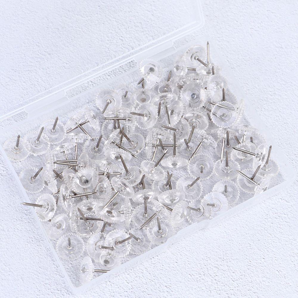 Plastic Head Map Markers Pushpin Decorative Gear-like Pushpins Drawing Pins Map Pins Thumb Tacks
