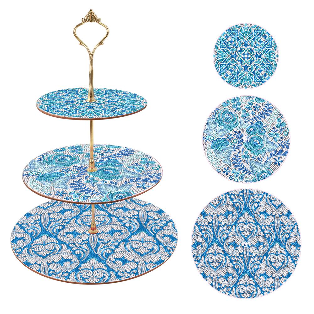 

3-х уровневая акриловая мандала многофункциональная алмазная роспись кекс дисплей стенд эстетическая башня десерт для свадьбы дня рождения