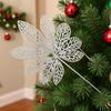 Christmas simulation gold powder bayberry leaf cuttings Festival supplies Decorative home ornaments Gold powder bayberry leaf