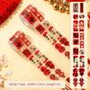 500Pcs/Roll Cartoon Chinese New Year Stickers Stationery Sticker Removable Spring Festival Stickers Adhesive Packaging Stickers
