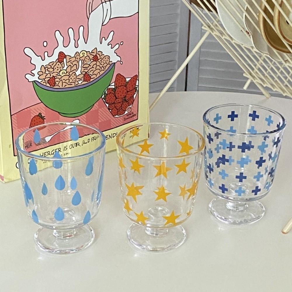 Transparent Clear Glass Cup Heat-resistant Water Glasses Drinkware Wine Cup  Office