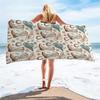 1PC Western Cowboy Beach Towel 31x51 Inch (Approx 78.7x129.5 Cm) Country Style Sand-Free Ultrafine Fiber Bath Towel Super Soft Q