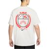 Nike T Shirts Men's Ecru Crew Neck Moderate Straight Fit HJ3413-133