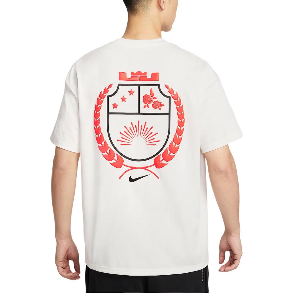 Nike T Shirts Men's Ecru Crew Neck Moderate Straight Fit HJ3413-133
