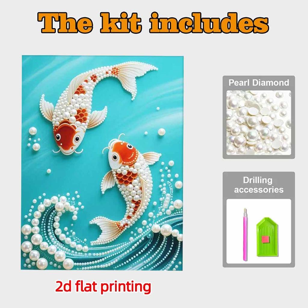 DIY Perch Pearl Art Painting for Home Wall Decor Pearl Gem Paintings Picture Arts Craft  for Adults/Beginners Gift Idea Home Decor Without Frame